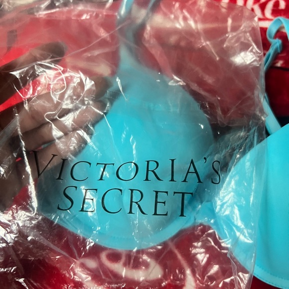 Victoria Secret Bra Front-Close Push Up can crisscross back straps Size 32D - Picture 6 of 7